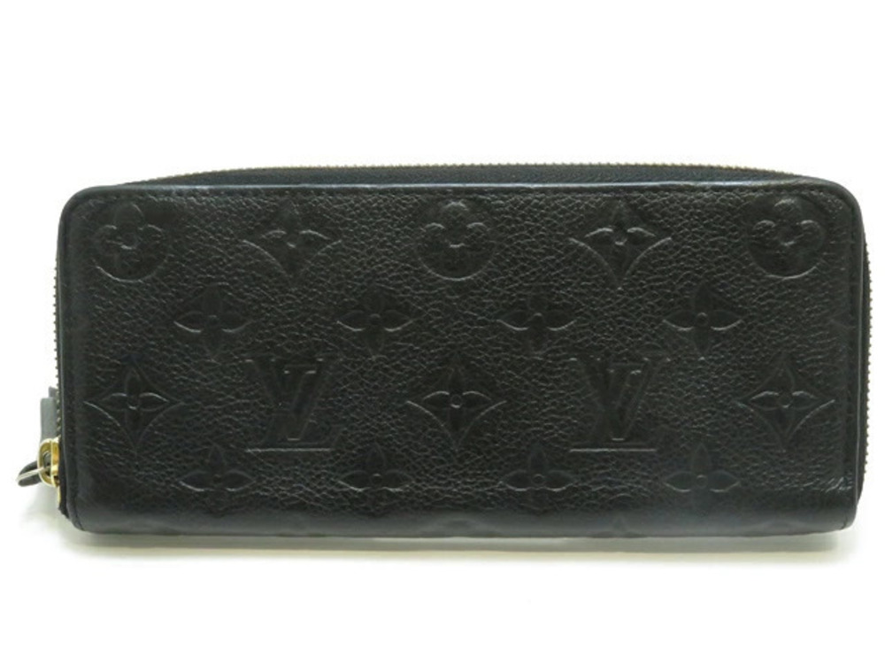 LOUIS VUITTON Portefeuille Clemence Monogram Empreinte Noir Black